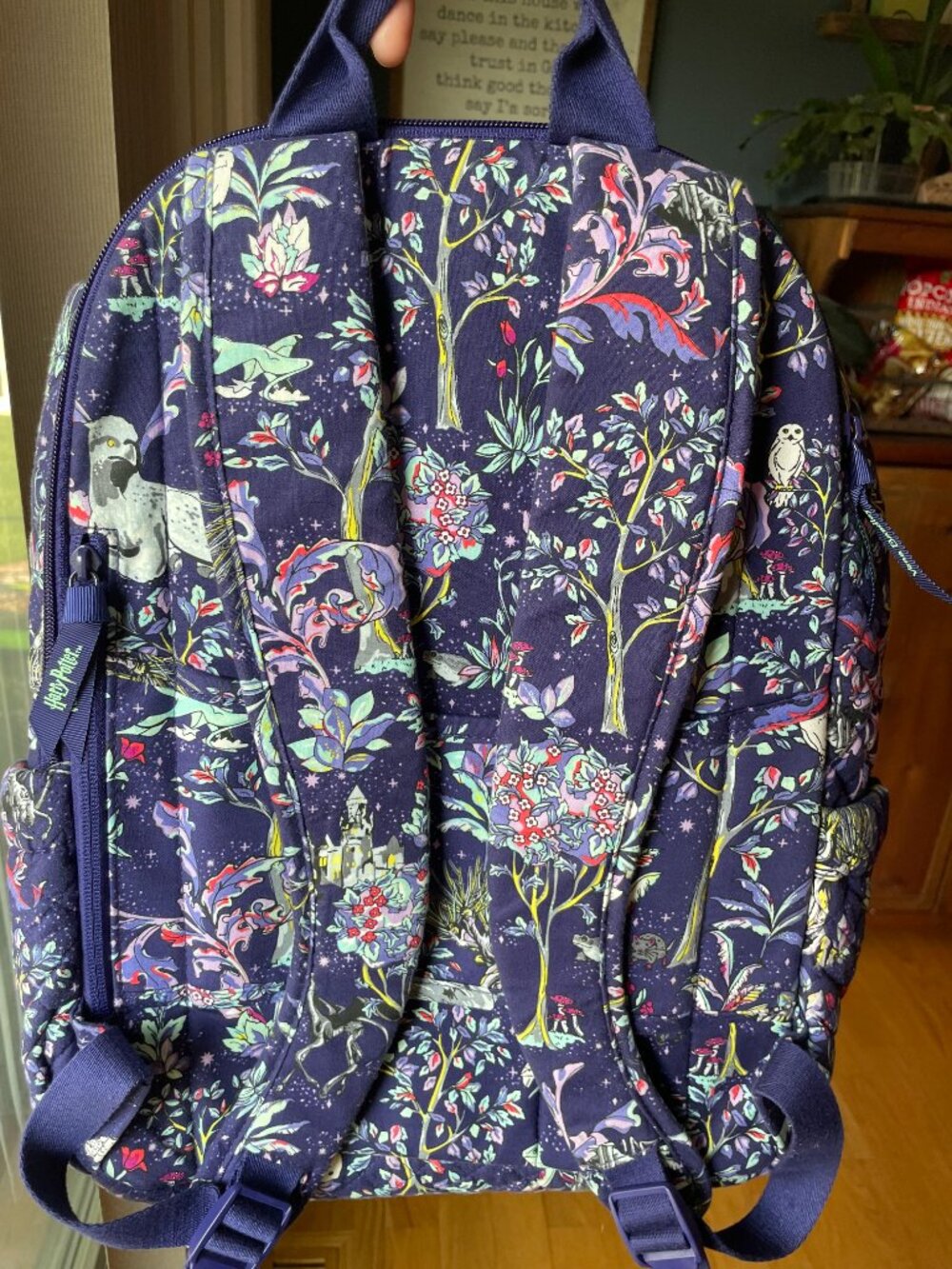 Vera Bradley Harry Potter Forbidden Forest Large Campus Backpack - Picture 2 of 8